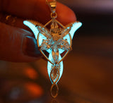 Angel Pendant Glow in the Dark / Sterling Silver Pendant /