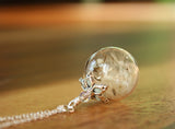 Luminous Dandelion Seeds Pendant / Glow in the Dark /