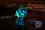 Luminous Dandelion Seeds Pendant / Glow in the Dark /