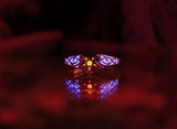Celtic Stars Ring / Glow in the Dark / Sterling Silver Ring / Celestial /