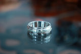 Om Mani Padme Hum Silver Ring / Glow in the Dark / Spinner Wheel Prayer Ring /
