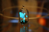 Fairy Pendant Glow in the Dark / Fairy in Glass Dome / Fantasy Necklace /