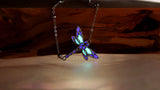 Dragonfly Anklet Glow in the Dark / Sterling Silver 925 Bracelet /