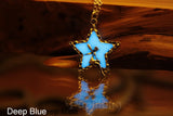 Fairy in Star Pendant / Glow in the Dark / Star Necklace / Fairy Necklace/