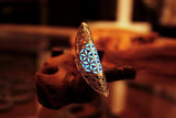 Flower of Life Ring Sterling Silver / Glow in the Dark / Full finger Rings / Sacred Geometry Ring /