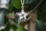 Fairy in Star Pendant / Glow in the Dark / Star Necklace / Fairy Necklace/
