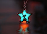 Fairy in Star Pendant / Glow in the Dark / Star Necklace / Fairy Necklace/