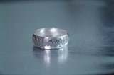 Om Mani Padme Hum Silver Ring / Glow in the Dark / Mantra Prayer Ring / Meditation / Zen Ring Sterling Silver 925 /