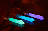 Atlantis Crystal Necklace / Glow in the Dark / Real Crystal Pendant / Healing point /