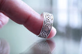 Celtic Ring Glow in the Dark / Sterling Silver 925 /