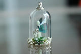 Fairy Pendant Glow in the Dark / Fairy in Glass Dome / Fantasy Necklace /