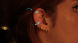 Silver 925 Helix Earring - Glow in the Dark - Celtic Hidden Piercing
