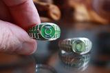 Green Lantern Ring - Glow in the Dark - Sterling Silver 925 Ring