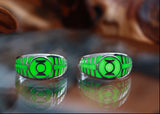 Green Lantern Ring - Glow in the Dark - Sterling Silver 925 Ring