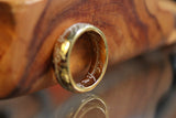 Engraved Ring - Glow in the dark - Plated Gold over Sterling Silver 925