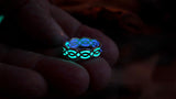 Celtic Ring Glow in the Dark / Sterling Silver 925 Ring / multi colors /