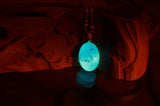 Amethyst Cabochon Pendant Glow in the Dark / Amethyst Stone /