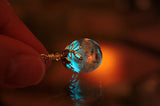 Dandelion Seeds Pendant / Glow in the Dark / Glass Bubble pendant / Leaves Glow in the Dark /