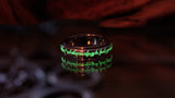 Engraved Ring Glow in the Dark / Friends Spinner Ring / Sterling Silver 925
