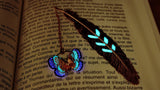 Butterfly Bookmark Glow in the Dark / Rose Gold Bookmark /
