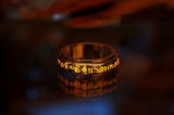 Om Mani Padme Hum Silver Ring / Glow in the Dark / Spinner Wheel Prayer Ring /