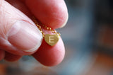 Initial Necklace Glow in the Dark, Stainless Steel Gold, Heart necklace letter,