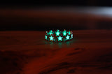 Rose Gold Stars Ring Glow in the Dark / Stainless Steel Ring /