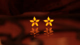 Star Earrings Sterling Silver 925 / Glow in the Dark / Stud Earrings / Cubic Zirconia /