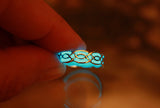 Celtic Ring Glow in the Dark / Sterling Silver 925 Ring / Celtic Knots / Multi Colors /
