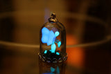 Fairy Pendant Glow in the Dark / Fairy in Glass Dome / Fantasy Necklace /