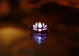 Lotus Toe Ring / Glow in the Dark / Sterling Silver 925 /