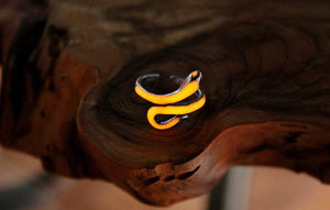 Snake Toe Ring / Glow in the Dark / Sterling Silver 925 / Midi Ring / Adjustable Ring /