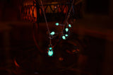 Owl necklace Glow in the Dark / Owl pendant / Branch Necklace /