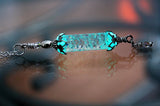 Fairy Lantern Glow in The Dark / Iridescent glass balls / Swarovski Crystals /