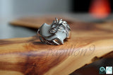 Dragon Ring Glow in the Dark / Sterling Silver 925 ring / Silver Dragon /