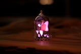 Fairy Pendant Glow in the Dark / Fairy in Glass Dome / GLOW in the DARK / Fantasy Necklace /
