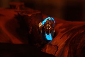 Silver Mermaid Ring Glow in the Dark / Wrap Mermaid / Ocean Salor Jewelry /