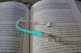 Mermaid Bookmark Glow in the Dark / Seashell Bookmark / Sea Mermaid / Silver Bookmark / Gold Bookmark /