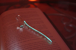 Feather Bookmark Glow in the Dark / Hummingbird / Bird Bookmark / Crystal /