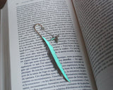 Feather Bookmark Glow in the Dark / Hummingbird Bookmark / Bird Bookmark /