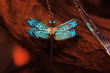 Dragonfly Bookmark Glow in the Dark / Glow Moon Star Bookmark /