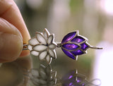 Lotus Flower Glow in the Dark Pendant / Lotus Locket / Nature /