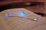 Lotus Bookmark Glow in the Dark / Flower Bookmark / Purple Lotus / Blue Lotus /