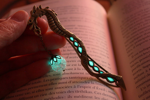 Dragon Bookmark Glow in the Dark / Bookmark Glow in the Dark / Luminous Bookmark /